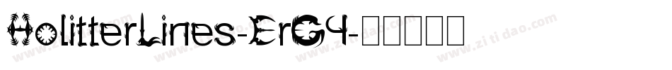 HolitterLines-ErG4字体转换