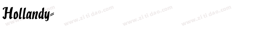 Hollandy字体转换