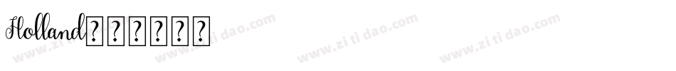 Holland字体转换