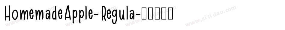 HomemadeApple-Regula字体转换