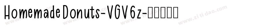 HomemadeDonuts-VGV6z字体转换