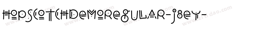 HopscotchDemoRegular-j8Ey字体转换