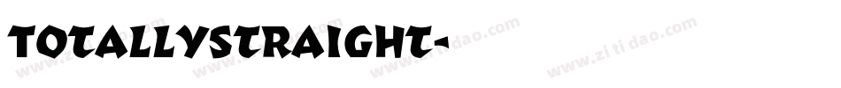 TotallyStraight字体转换