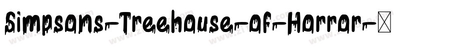 Simpsons-Treehouse-of-Horror字体转换