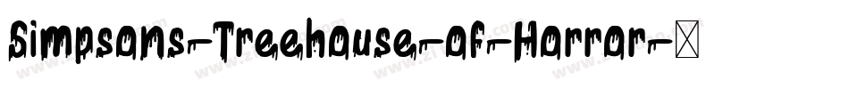 Simpsons-Treehouse-of-Horror字体转换