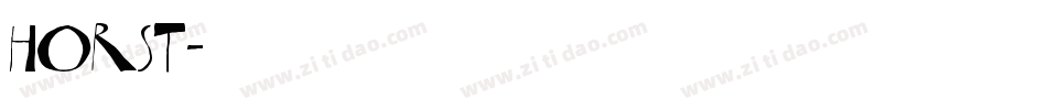 Horst字体转换