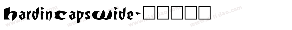 HardinCapsWide字体转换