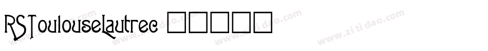 RSToulouseLautrec字体转换