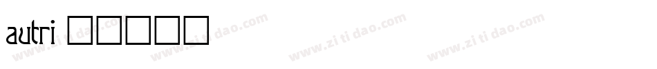 autri字体转换