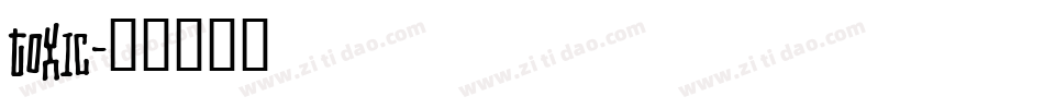 Toxic字体转换