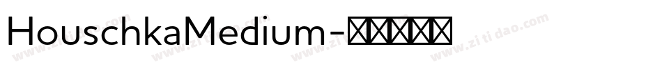 HouschkaMedium字体转换