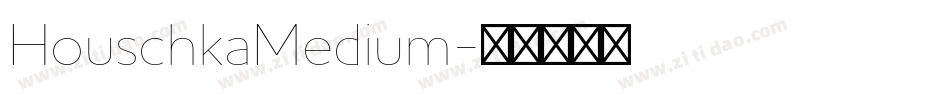 HouschkaMedium字体转换