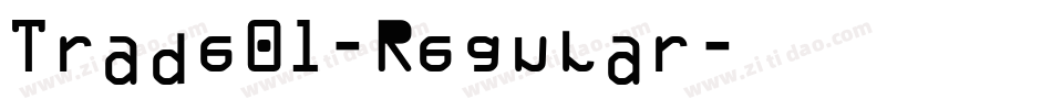 Trade01-Regular字体转换
