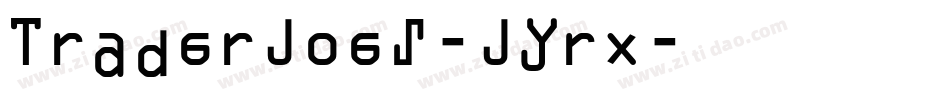 TraderJoes-JYrx字体转换