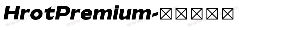 HrotPremium字体转换