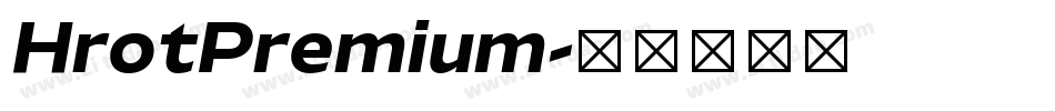 HrotPremium字体转换