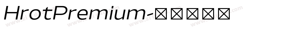 HrotPremium字体转换