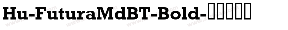 Hu-FuturaMdBT-Bold字体转换