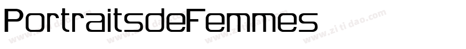 PortraitsdeFemmes字体转换