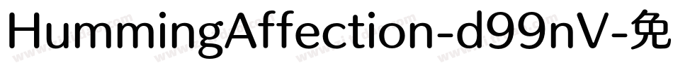 HummingAffection-d99nV字体转换