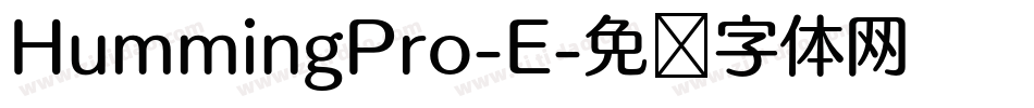 HummingPro-E字体转换