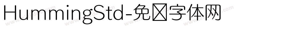 HummingStd字体转换