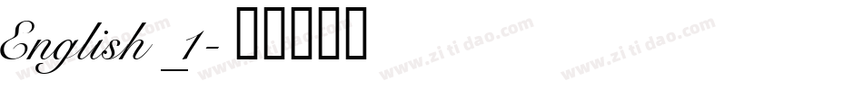 English_1字体转换