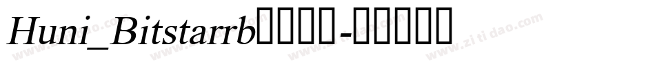 Huni_Bitstarrb字体下载字体转换