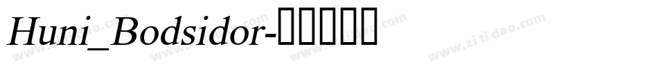 Huni_Bodsidor字体转换