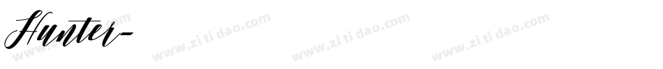 Hunter字体转换