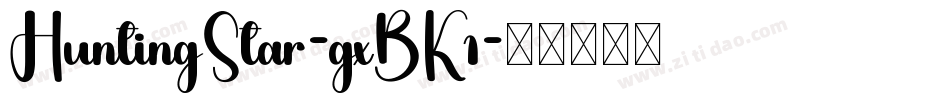 HuntingStar-gxBK1字体转换