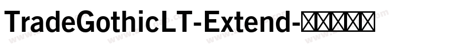 TradeGothicLT-Extend字体转换