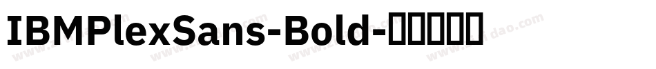 IBMPlexSans-Bold字体转换
