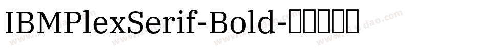 IBMPlexSerif-Bold字体转换