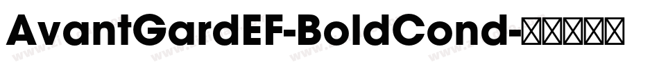 AvantGardEF-BoldCond字体转换