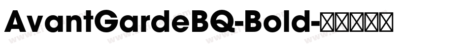AvantGardeBQ-Bold字体转换