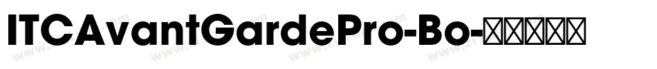 ITCAvantGardePro-Bo字体转换