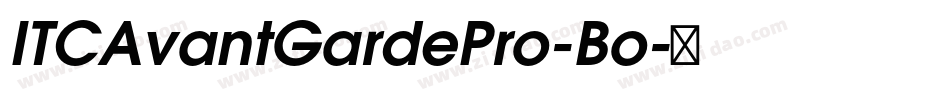 ITCAvantGardePro-Bo字体转换