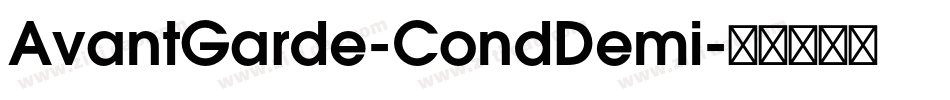 AvantGarde-CondDemi字体转换