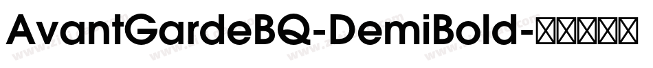 AvantGardeBQ-DemiBold字体转换