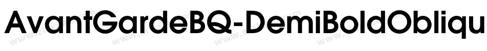 AvantGardeBQ-DemiBoldOblique字体转换