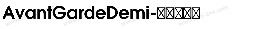 AvantGardeDemi字体转换