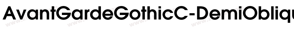 AvantGardeGothicC-DemiOblique字体转换