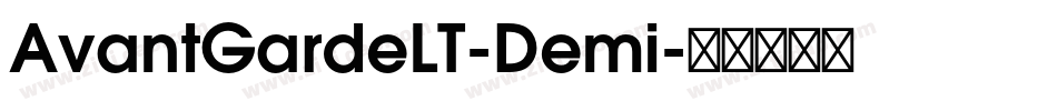 AvantGardeLT-Demi字体转换