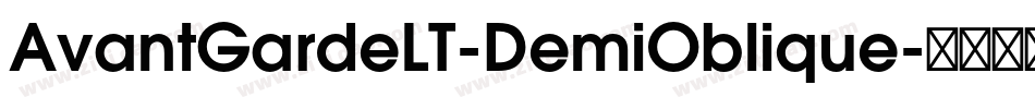 AvantGardeLT-DemiOblique字体转换
