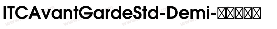 ITCAvantGardeStd-Demi字体转换