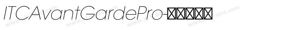 ITCAvantGardePro字体转换