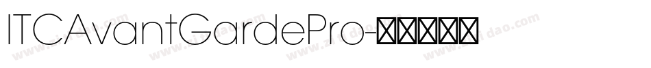 ITCAvantGardePro字体转换