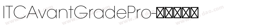 ITCAvantGradePro字体转换