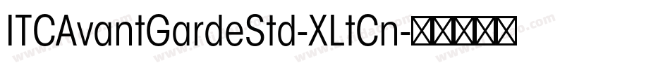ITCAvantGardeStd-XLtCn字体转换